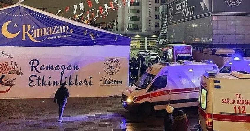 Ramazan etkinliğinde sahne çöktü! Korku dolu anlar...