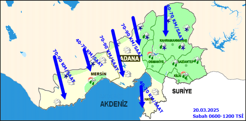 Adana mart ayında kara teslim oldu! Meteoroloji'den kuvvetli yağış uyarısı! Soğuklar geri dönüyor: Sıcaklıklar 6 derece birden düşecek