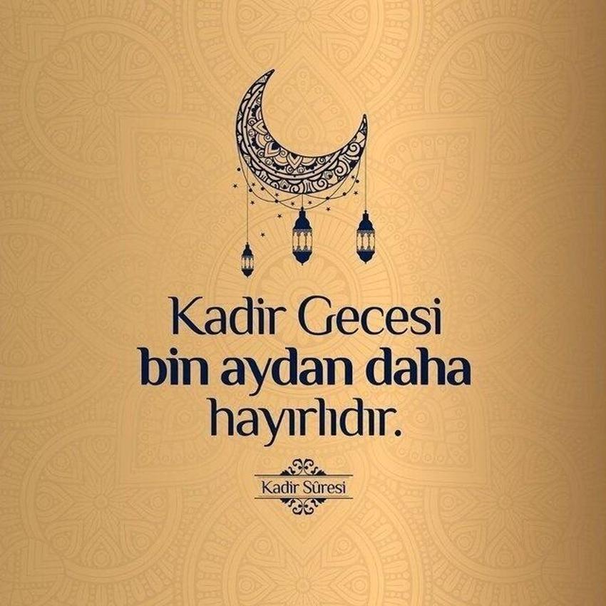 O gece tan yeri ağaran kadar esenliktir! 2025 en yeni, en güzel, dualı ayetli Kadir Gecesi mesajları
