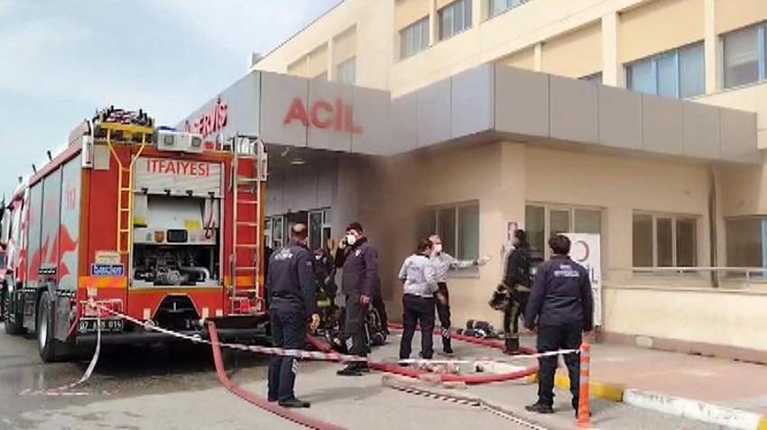Akdeniz Üniversitesi Hastanesi'nde yangın paniği! Hastalar tahliye edildi