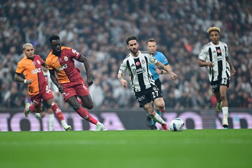Beşiktaş Galatasaray derbisi 3 gol 2 kırmızı kart! Kartal Aslan'a ilk mağlubiyetini tattırdı