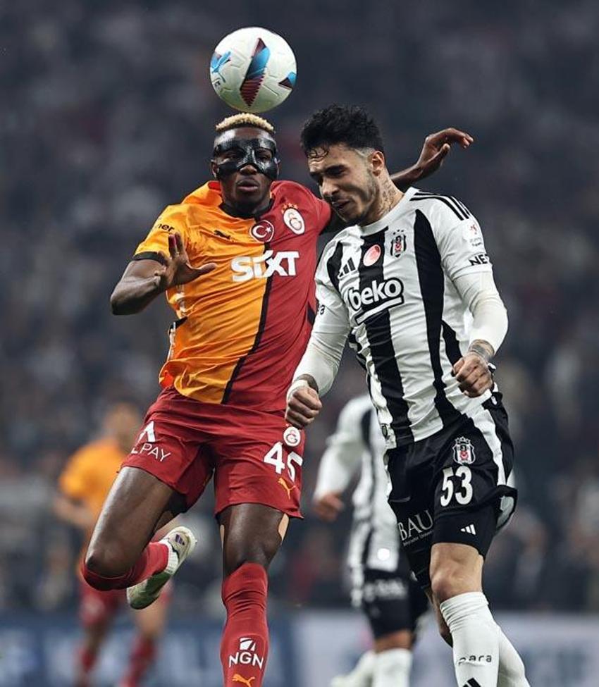 Beşiktaş Galatasaray derbisi 3 gol 2 kırmızı kart! Kartal Aslan'a ilk mağlubiyetini tattırdı