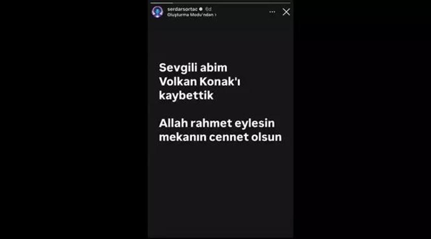 Volkan Konak'ın ölümü sanat dünyasını yasa boğdu