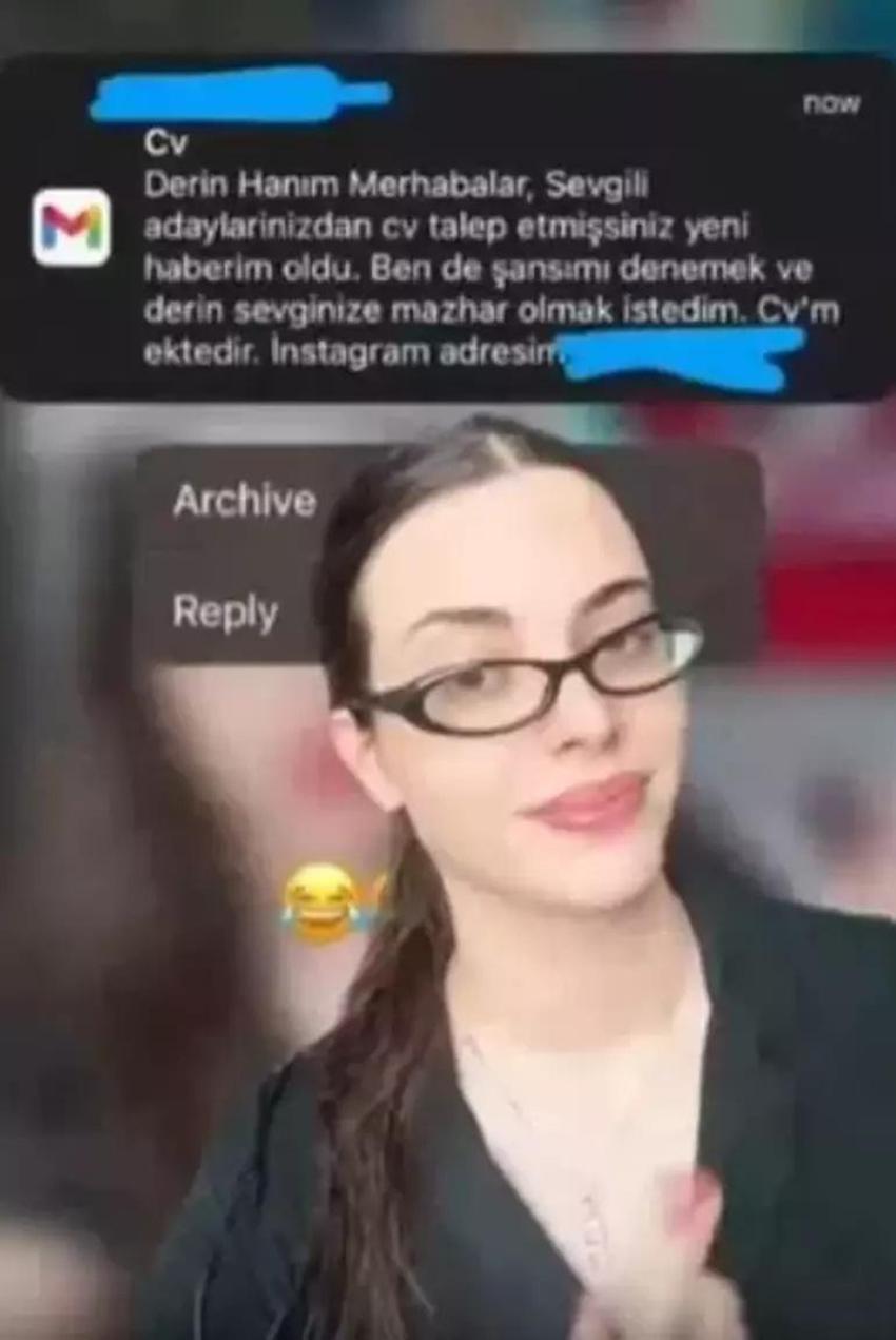 Derin Talu CV'leri değerlendirdi! Defne Samyeli'nin kızı sevgili arıyor