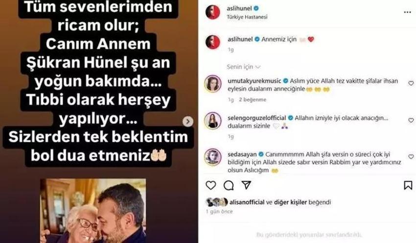Aslı Hünel'den annesi yoğum bakımdayken duygusal paylaşım!