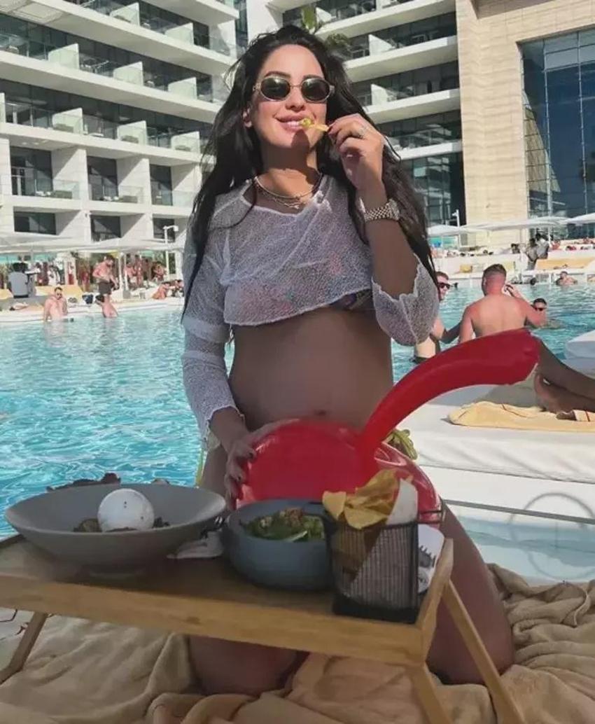 Surviror Sahra'nın hamilelik pozları çok konuşulacak!