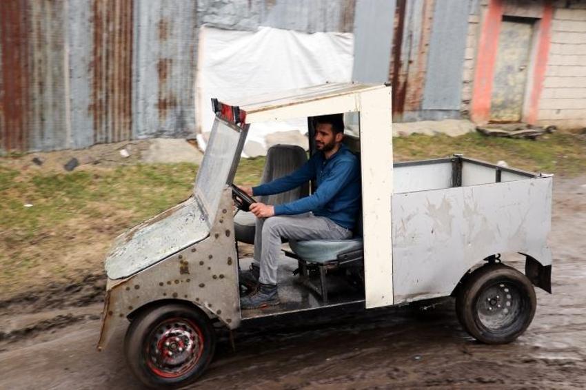 İlkokul mezunu genç, iki elektrikli araç üretti! Kendi imkanlarıyla ve atık malzemelerle...
