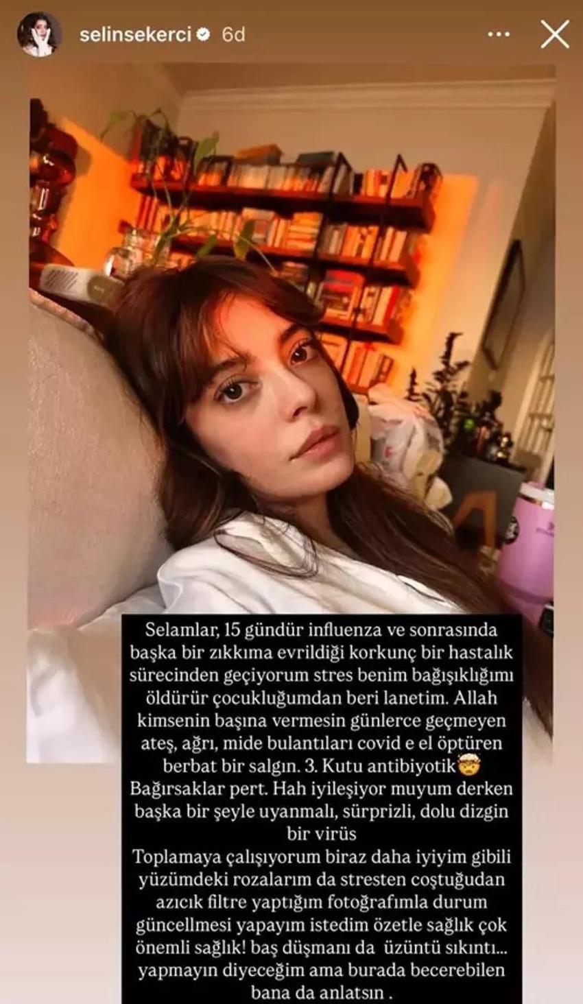 Selin Şekerci fotoğraf paylaştı, hastalığını açıkladı!