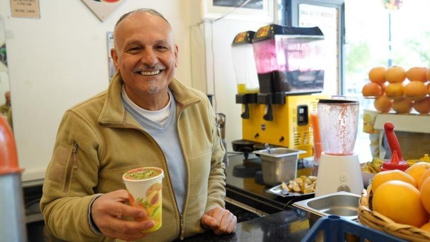 Gaziantep'te şifa kaynağı doğal sıkım 'atom'a yaz-kış yoğun talep var