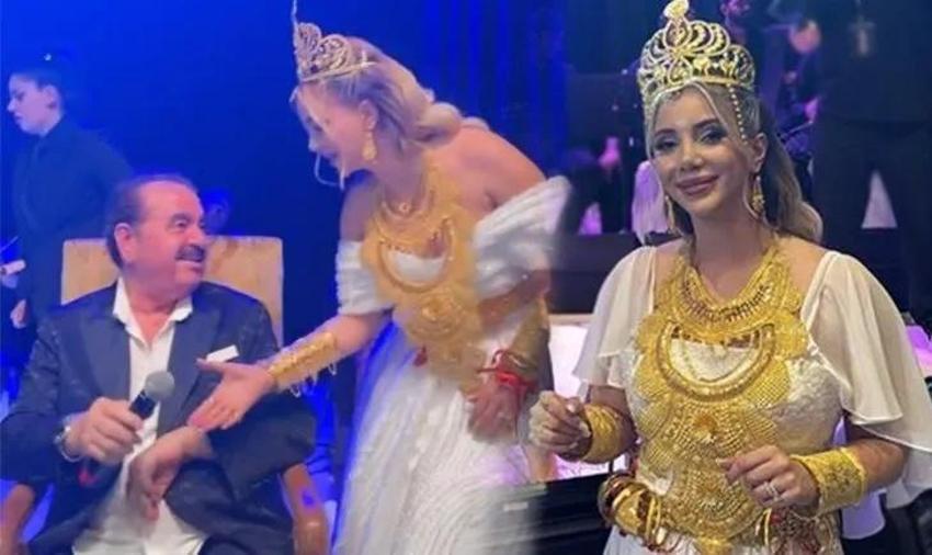 İbrahim Tatlıses geline takılan altınlara şaştı! Ünlü fenomen evlendi