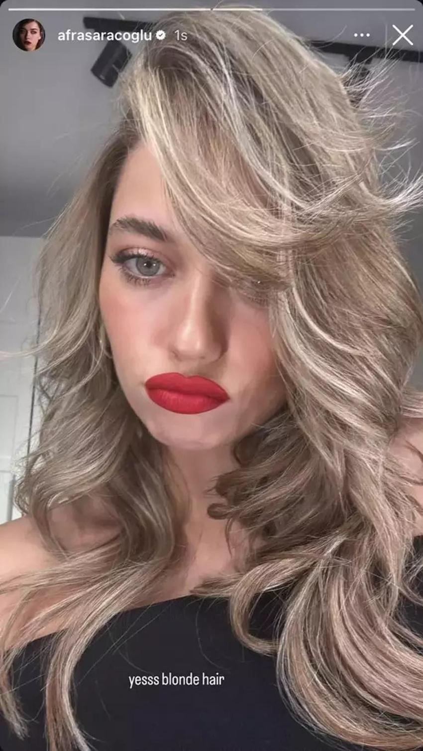 Afra Saraçoğlu imaj değiştirdi! Değişime saçlarından başladı