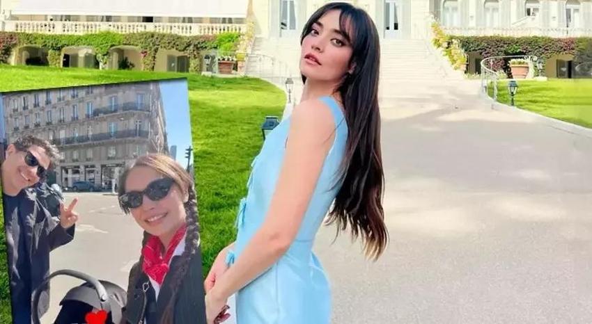 Ünlü çift Paris'te! Bebeklerini alıp oraya koştular
