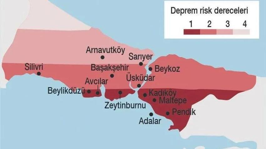 Deprem İstanbul'u vurdu! İşte birinci, ikinci ve üçüncü derece riskli ilçeler