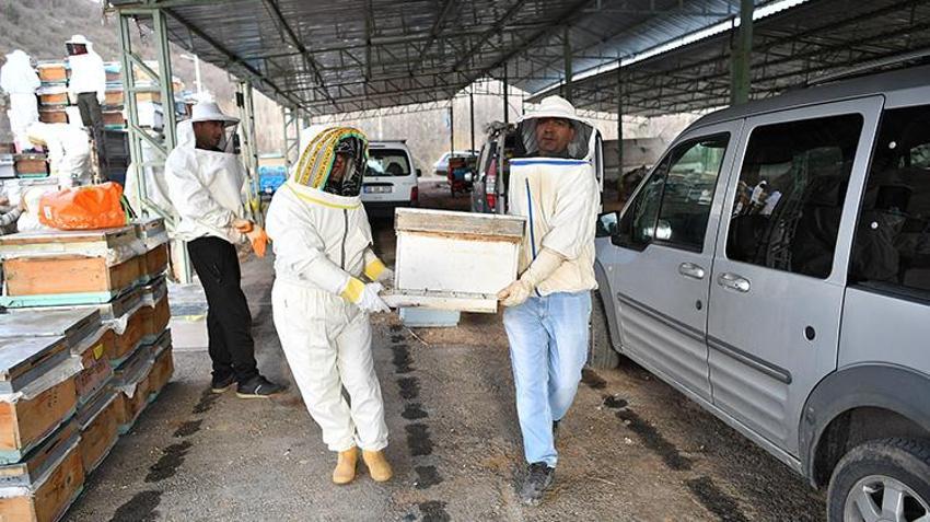 Belediye yüzlerce arılı kovan dağıttı! Kırsal kalkınmayı destekleyen projeye ilgi büyük