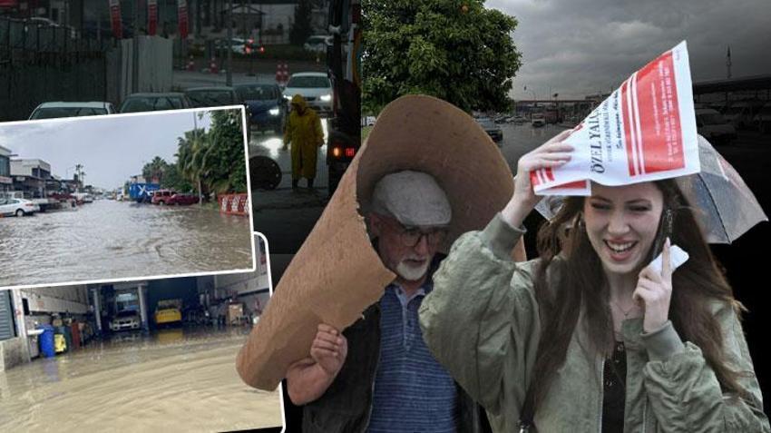 Meteoroloji'den kritik uyarı! Yurdun tamamında sağanak alarmı verildi! Adana'da sağanak sele neden oldu: Cadde ve sokakla göle döndü