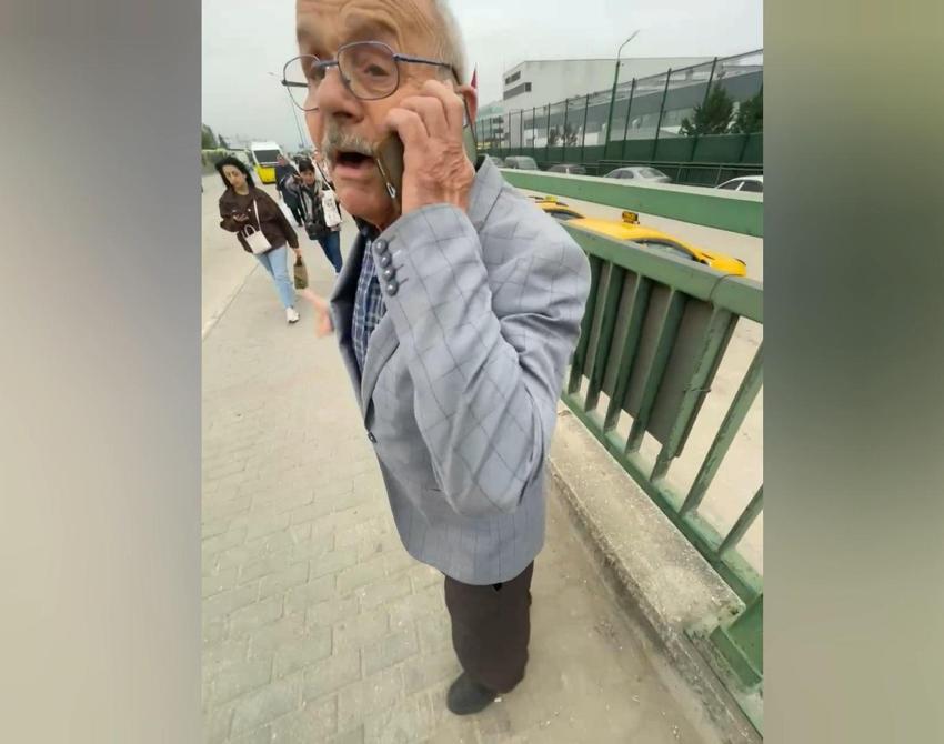 Eşini otobüste unuttu panik anlarını torunu kaydetti! Dede-torun arasındaki gülümseten diyalog görüntülere yansıdı