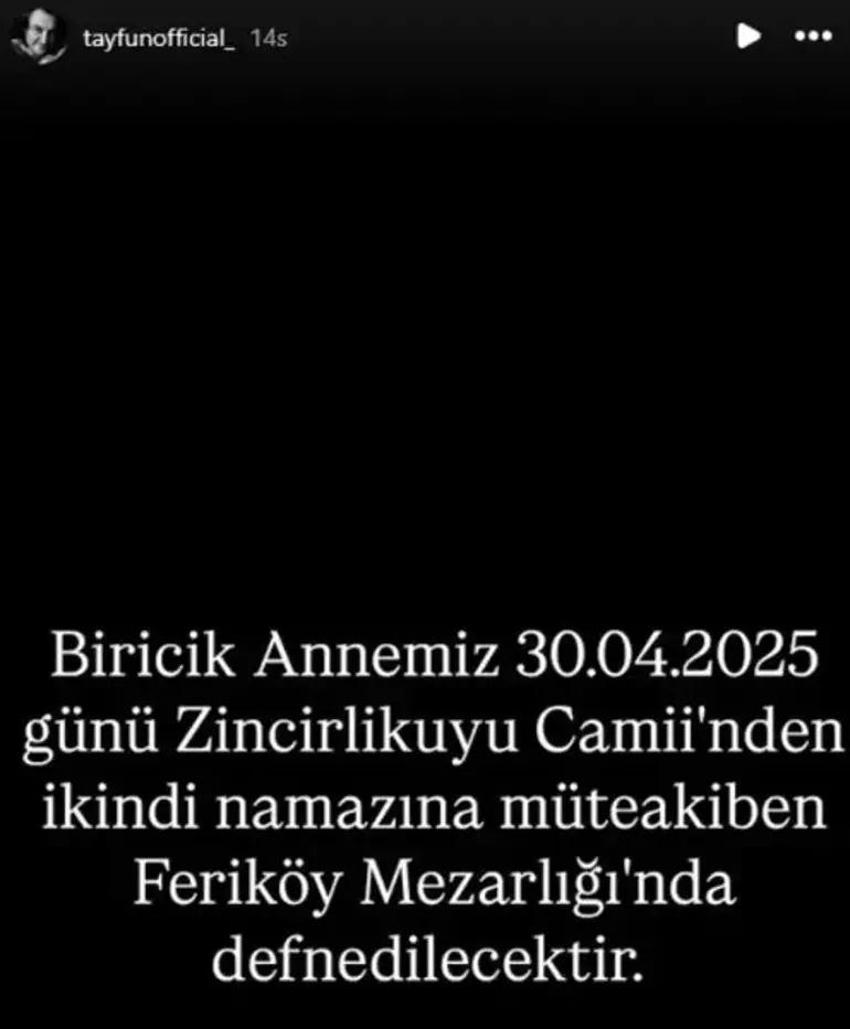 Tayfun Duygulu'nun acı günü! Annesini kaybetti