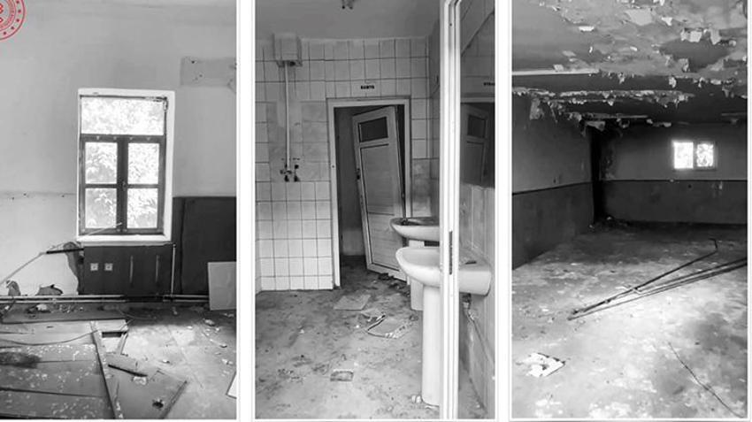 Atıl halde duran metruk bina modern kütüphaneye dönüştü; açılışı Bakan Ersoy yaptı