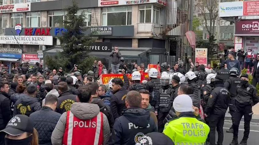 İstanbul'da 1Mayıs coşkuyla kutlandı! Sendikalar Taksim'e çelenk ve karanfillerle çıktı