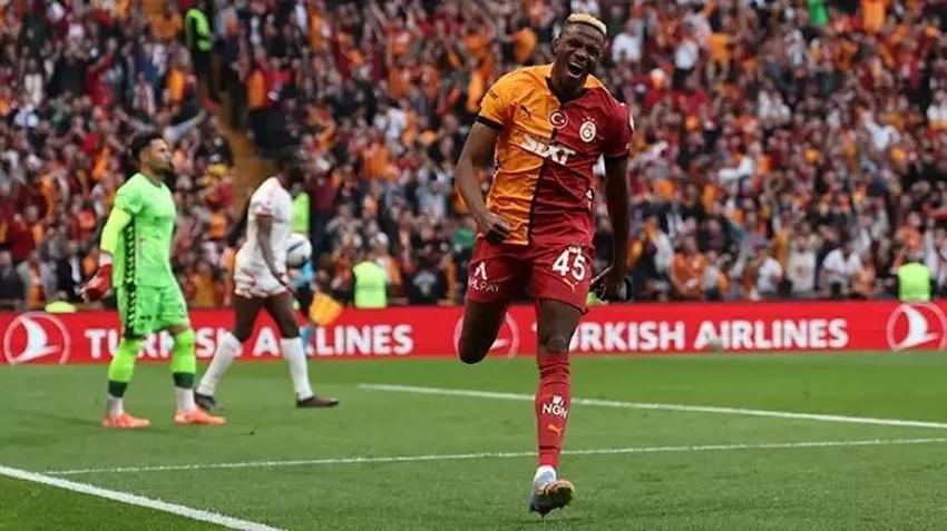 Osimhen rekor kırdı, Galatasaray tarihine geçti! Sivas engeli rahat geçildi