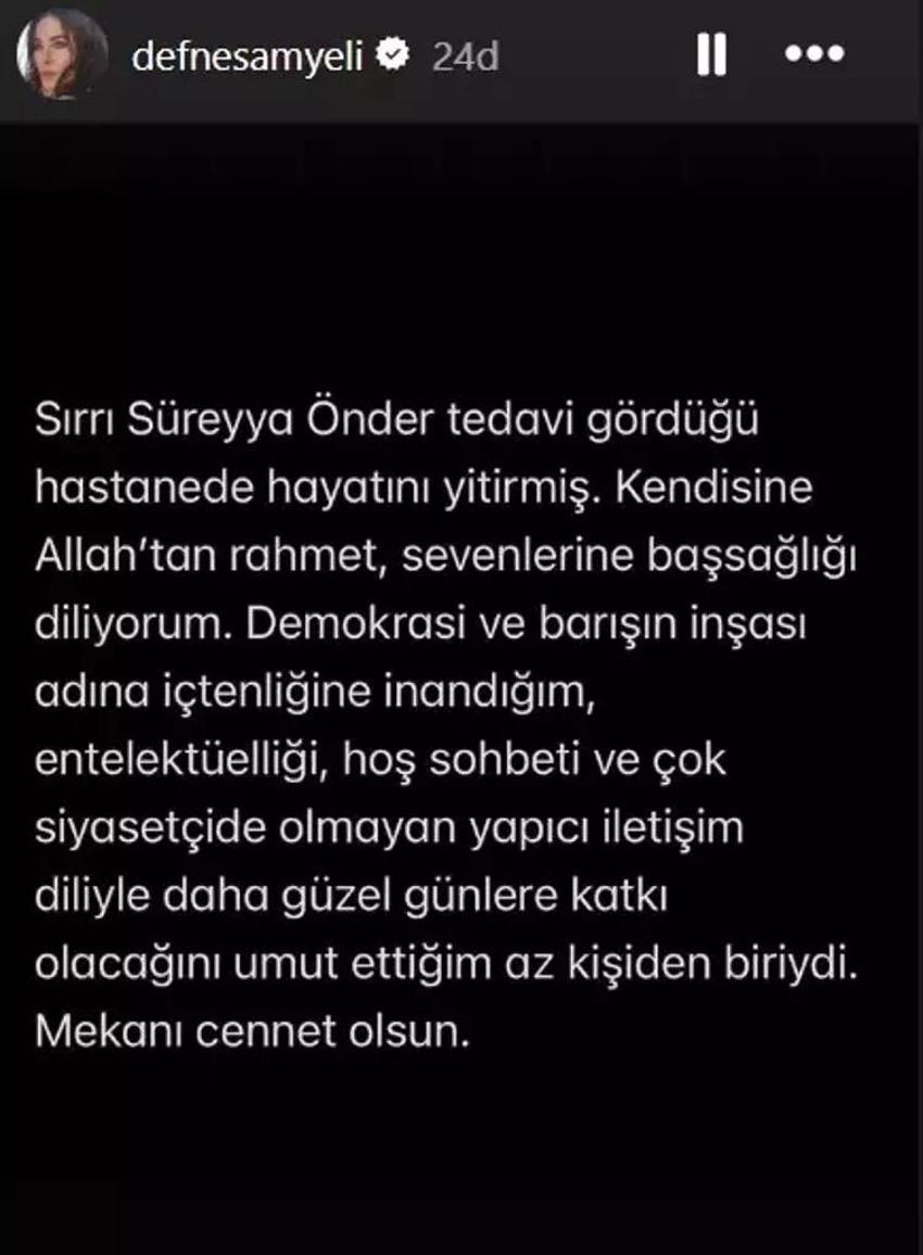 Ünlü isimlerden Sırrı Süreyya Önder'e veda: Çok erken gittin abi