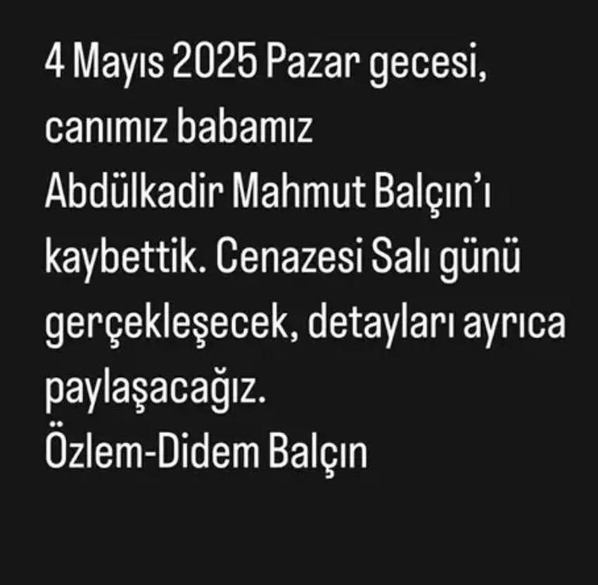 Ünlü oyuncunun acı kaybı! Babası hayatını kaybetti, sosyal medyadan duyurdu