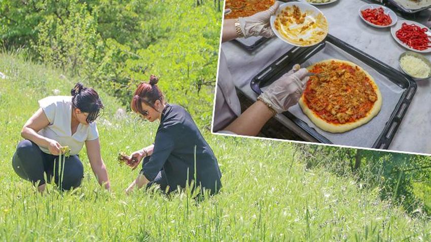 Diyarbakır'ın pizzası işte böyle olur! Kenger pizzaya da girdi