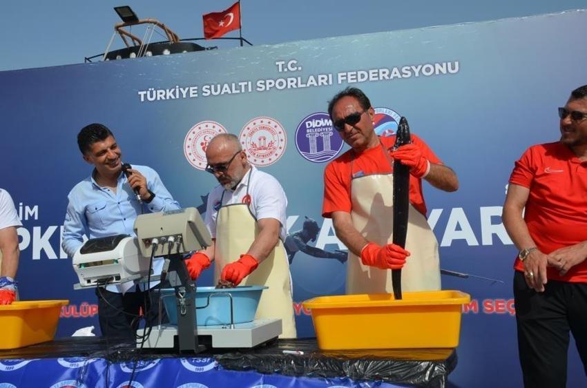  Zıpkınla Balık Avı Kulüpler Arası Türkiye Şampiyonası Didim'de yapıldı
