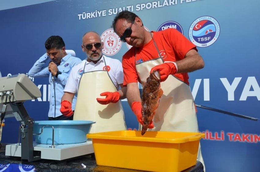  Zıpkınla Balık Avı Kulüpler Arası Türkiye Şampiyonası Didim'de yapıldı
