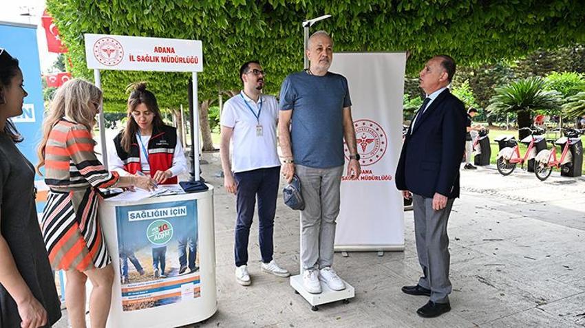 Adana'da "İdeal Kilonu Öğren, Sağlıklı Yaşa" kampanyası sürüyor