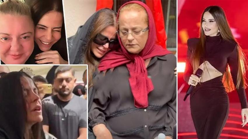 Simge Sağın'ın acı günü! Ablasını son yolculuğuna uğurladı: Gözyaşlarına hakim olamadı