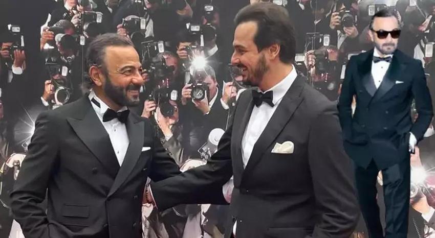 Kerem Alışık ve Oğlu Sadri Alışık Cannes kırmızı halısında birlikte poz verdi!