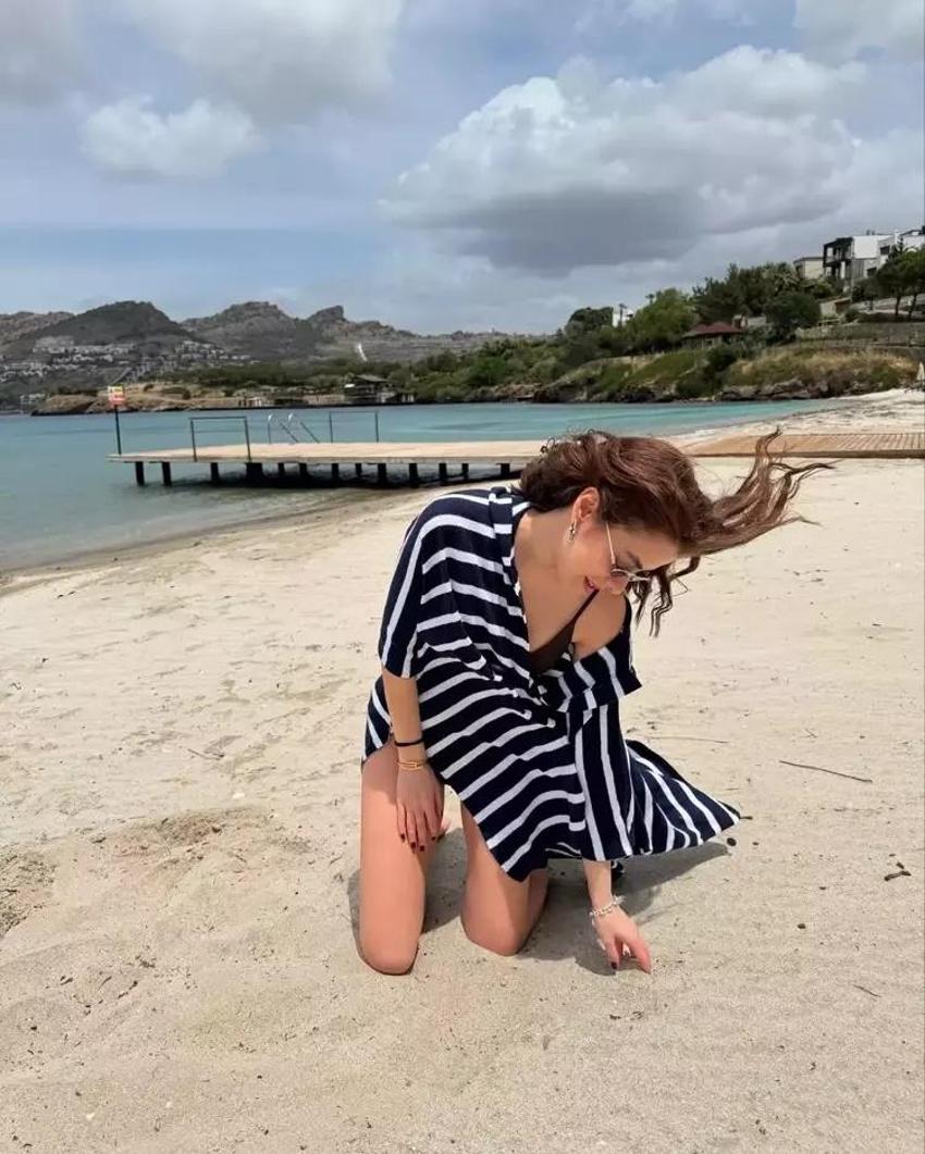 Yaz sezonunu ilk o açtı! İlayda Alişan'ın pozlarına beğeni yağdı