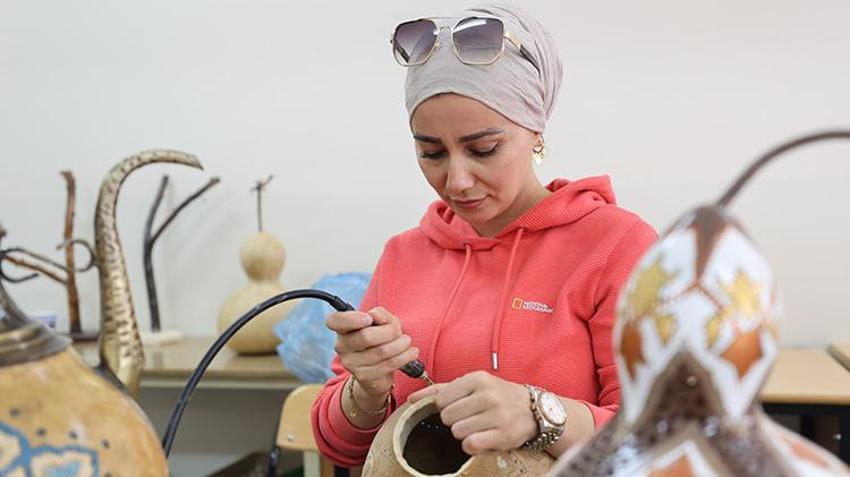 Nevşehir'de kadınların ekmek kapısı oldu! Bahçelerinde yetiştirdikleri ürünleri süsleyip satıyorlar