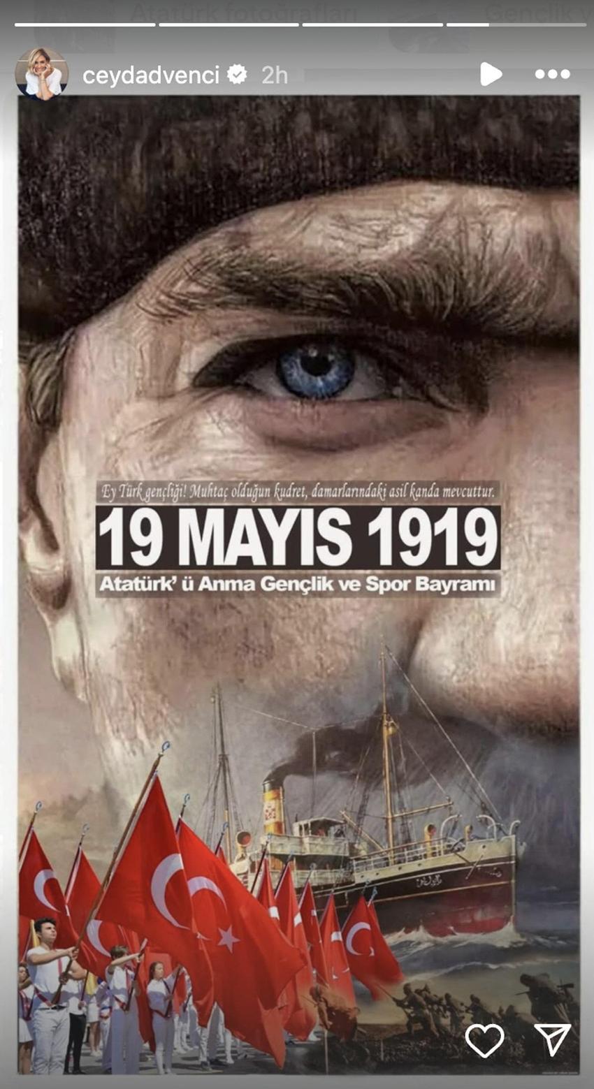 Ünlü İsimlerden 19 Mayıs Atatürk'ü Anma, Gençlik ve Spor Bayramı Coşkusu: Sosyal medyadan paylaşımlarla kutladılar