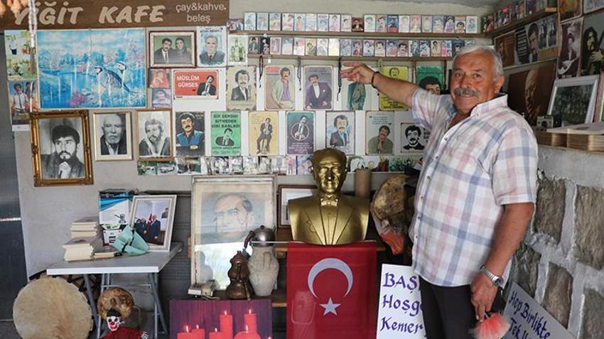 Köy garajını müzeye çevirdi, 40 yıllık birikimini sergiliyor! 'Maziyi burada yaşatıyorum'