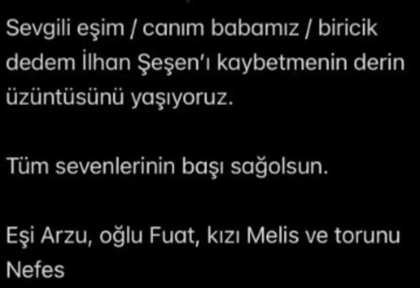 Sanat dünyasının acı kaybı! Usta sanatçı İlhan Şeşen hayatını kaybetti