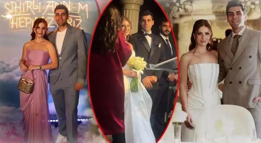 Sihirli Annem'in Çilek'i gelin oldu! Düğünden ilk kareler