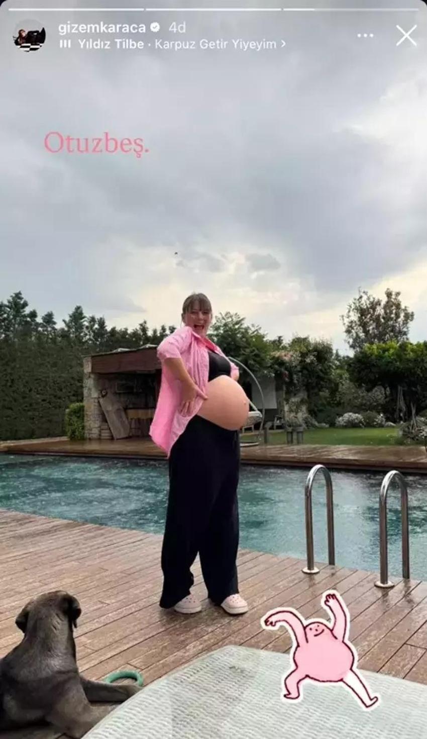 Gizem Karaca'dan 35. hafta paylaşımı! Bebeğin cinsiyeti belli oldu