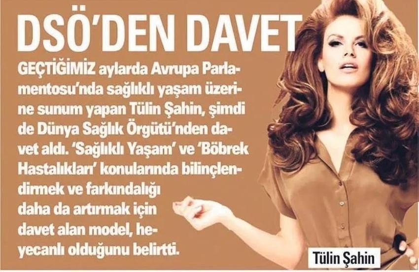 Tülin Şahin'in DSÖ daveti iddiası yalan çıktı
