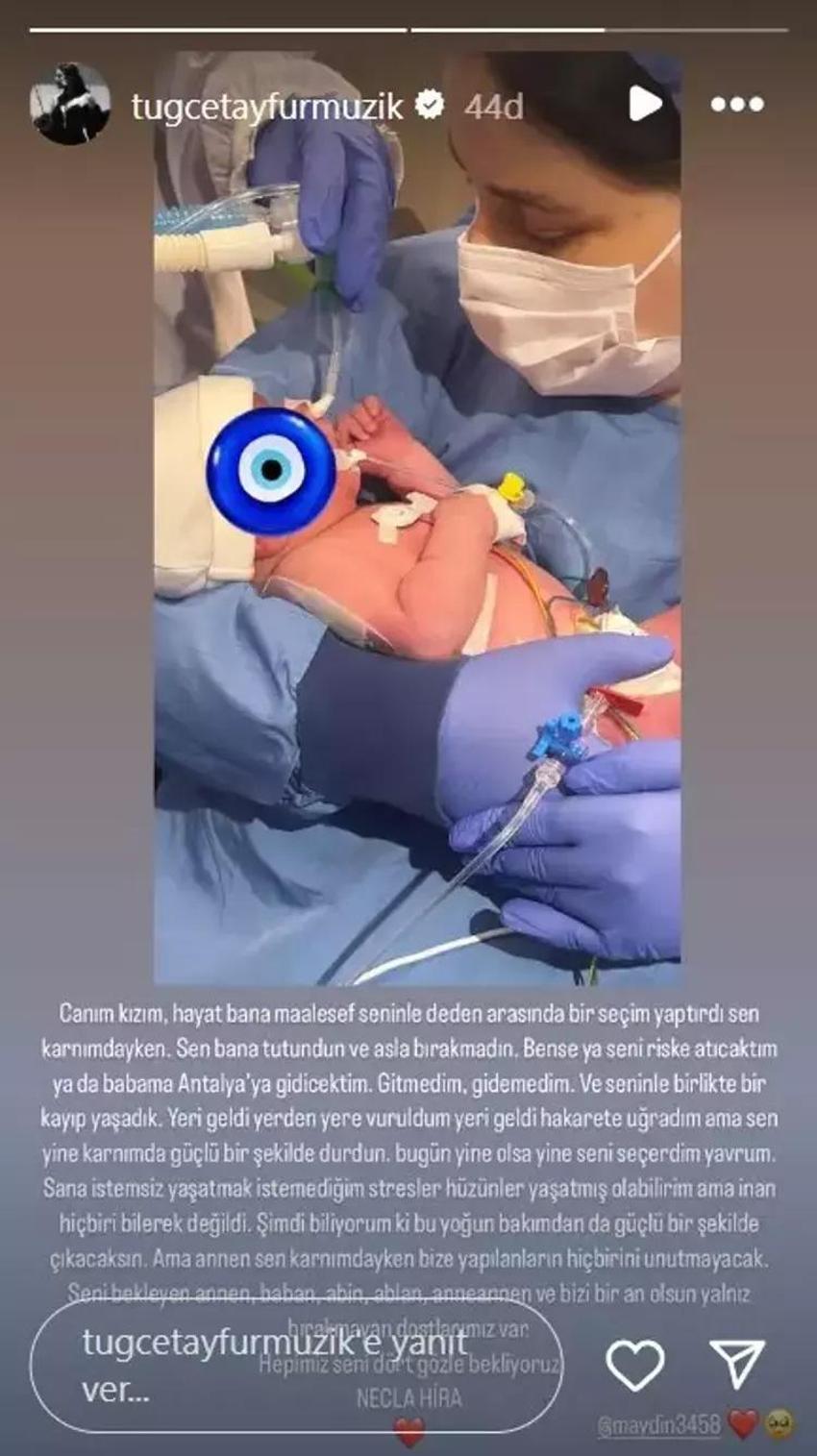 Miras davasıyla gündemdeydi, şimdi annelik heyecanı yaşıyor:  Tuğçe Tayfur'un bebeği yoğun bakımda