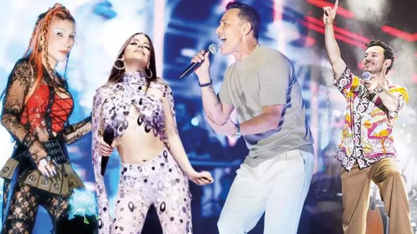 Bayram sahnesinin yıldızları: Ünlü isimler konserlerle coşturdu