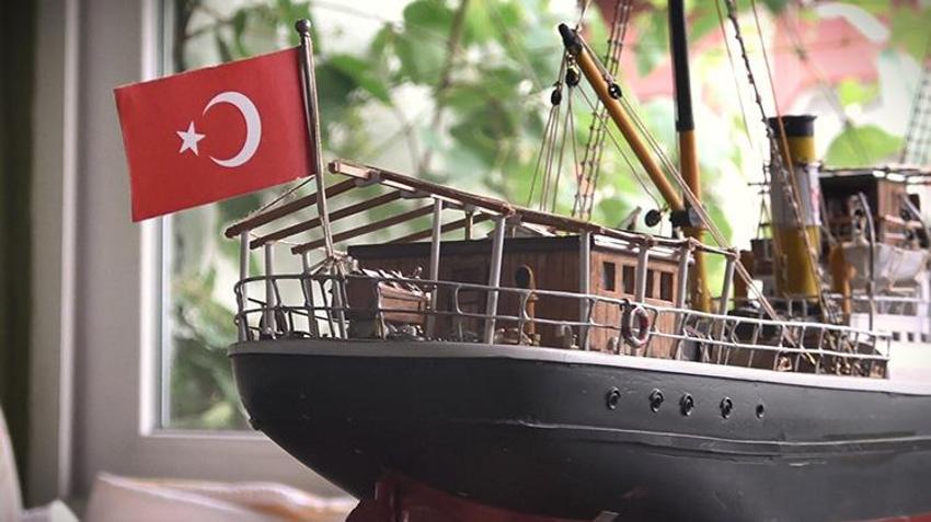 Bandırma Vapuru'ndan Ertuğrul Fırkateyni'ne! Emekli fizikçi 15 yılda tarihe yön veren 27 geminin maketini yaptı