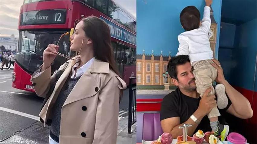Burak Özçivit ve Fahriye Evcen Londra tatilinde! paylaşımlar peş peşe geldi!