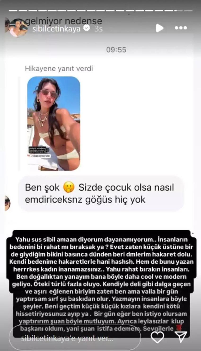 Sibil Çetinkaya'yı çıldırtan sözler! O yoruma sessiz kalamadı: Kendisine gelen yorumu ifşa etti