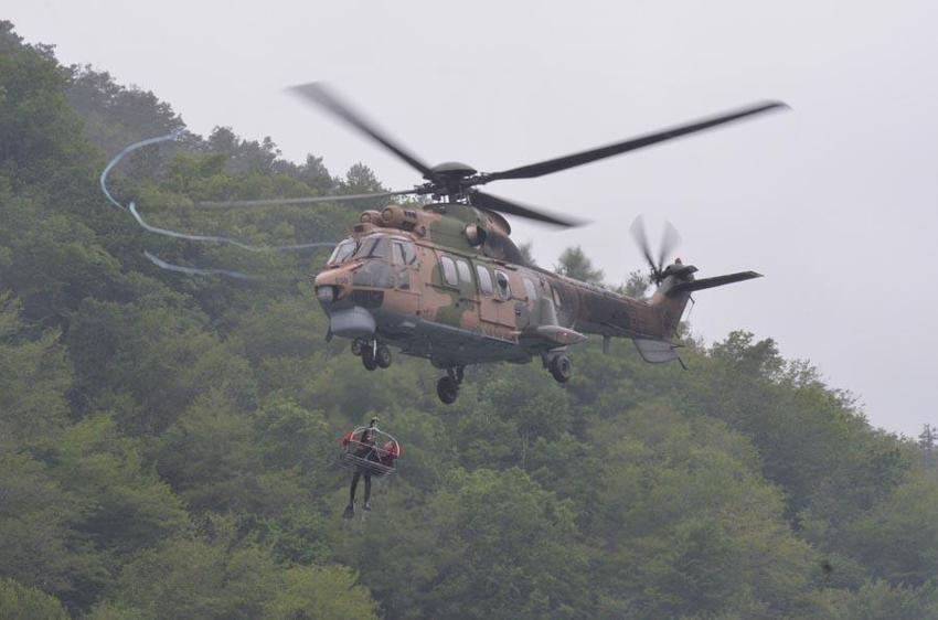 Türk Hava Kuvvetleri'nin hayat kurtaran kanatları ‘Melek Filo'dan Boraboy Gölü'nde nefes kesen tatbikat