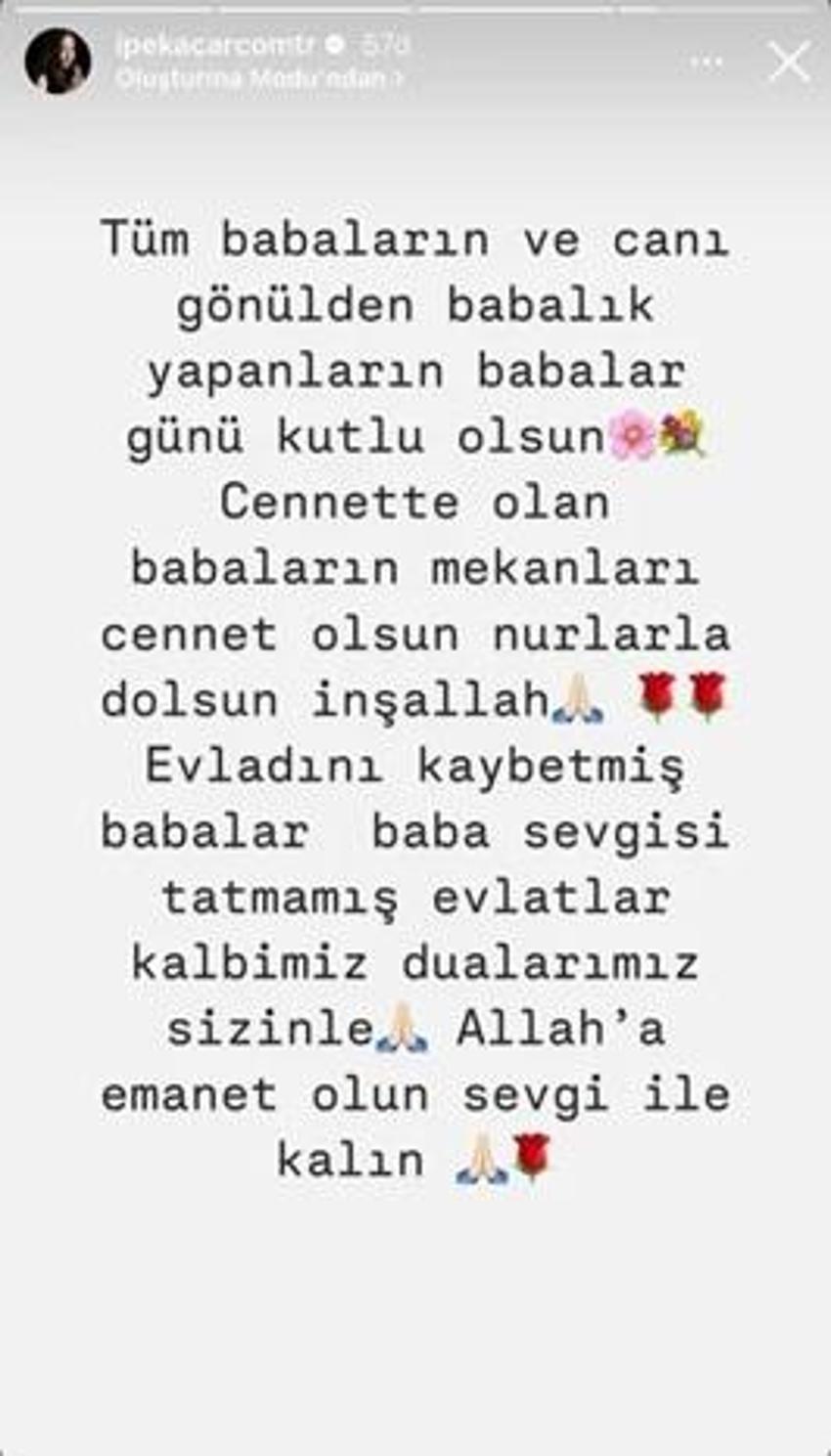 Ünlü isimlerden 'Babalar Günü' paylaşımları! 'Hayatımın ilk kahramanı, benim canım babam'