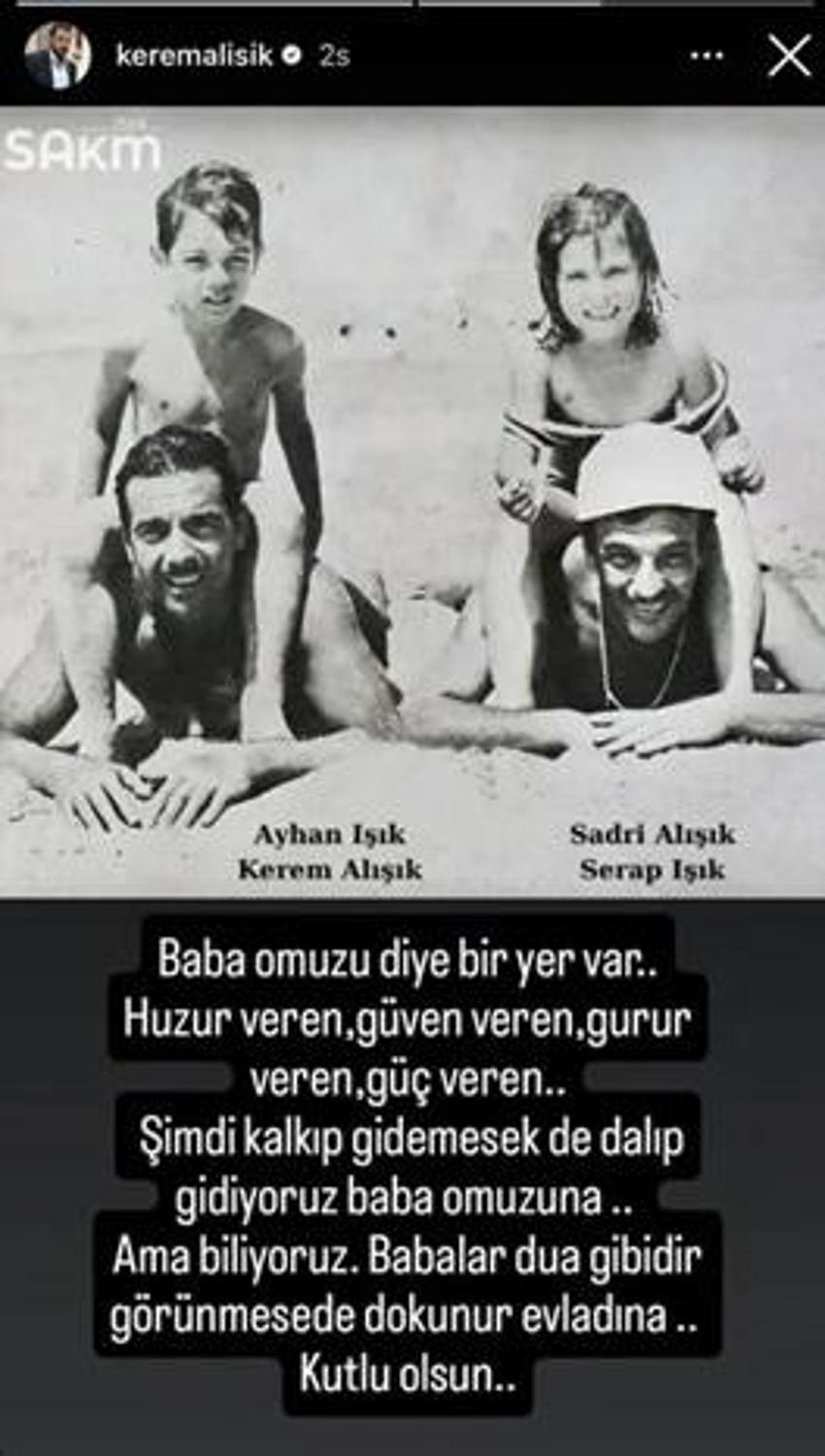 Ünlü isimlerden 'Babalar Günü' paylaşımları! 'Hayatımın ilk kahramanı, benim canım babam'