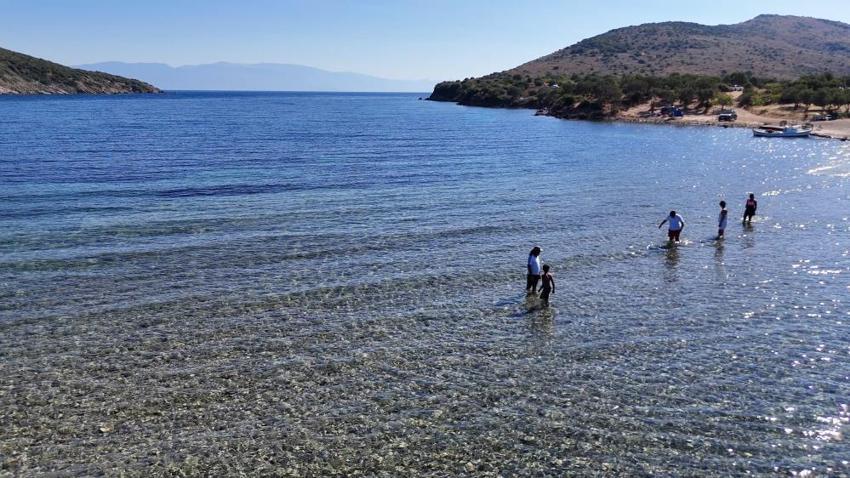 Ayvalık'ın gizemli yolu! Bir adadan diğerine yürüyerek gittiler; İlk defa böyle bir yer gördüm