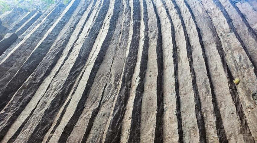 Artvin'de şerit şerit sanki bıçakla kesilmiş gibi! Ziyaretçi akınına uğruyor